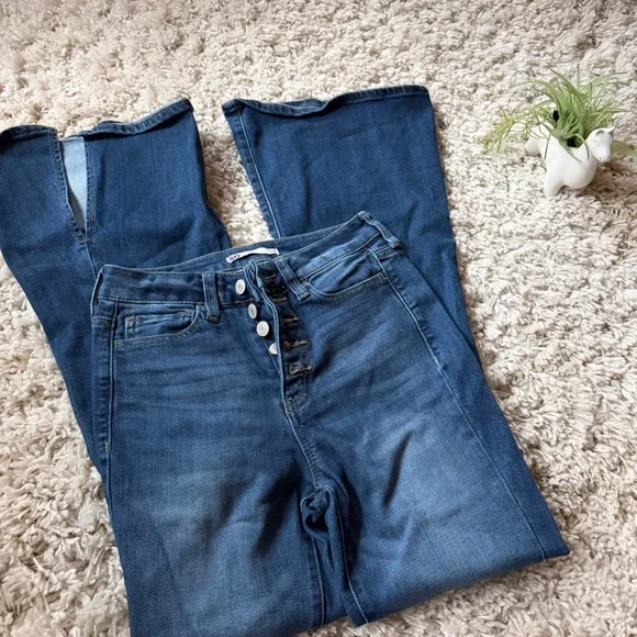 Chic denim SO Denim vintage y2k denim women’s cute fitted Flare Jeans jeans. Per - Picture 4 of 8